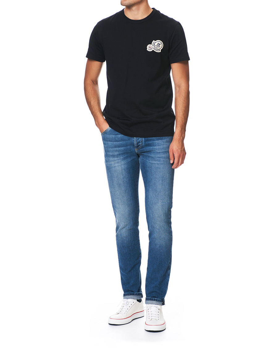 Herre | T-Shirts | Moncler | Patch Logo T-shirt Black