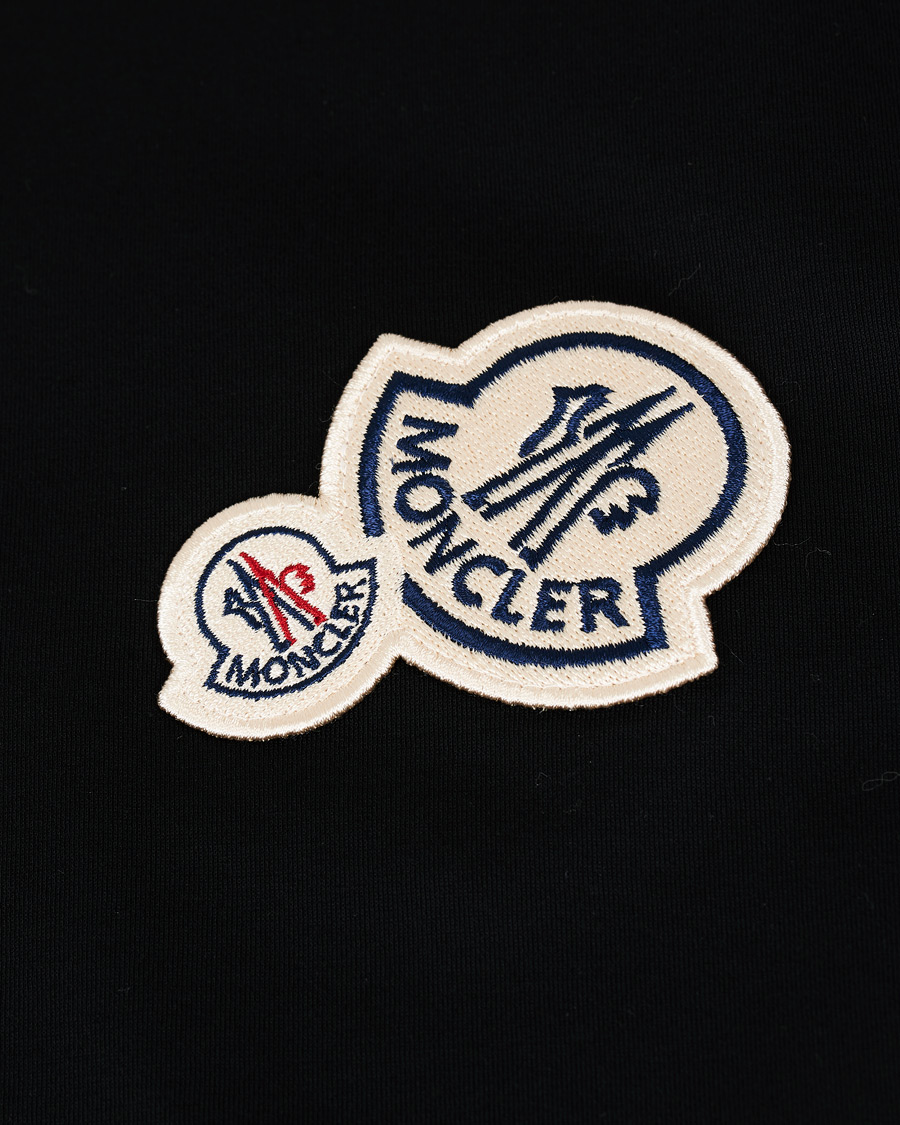 Herre | T-Shirts | Moncler | Patch Logo T-shirt Black