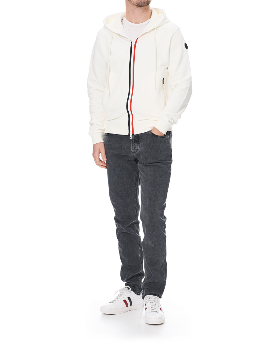 Herre | Gensere | Moncler | Stripe Sweat Hoodie White