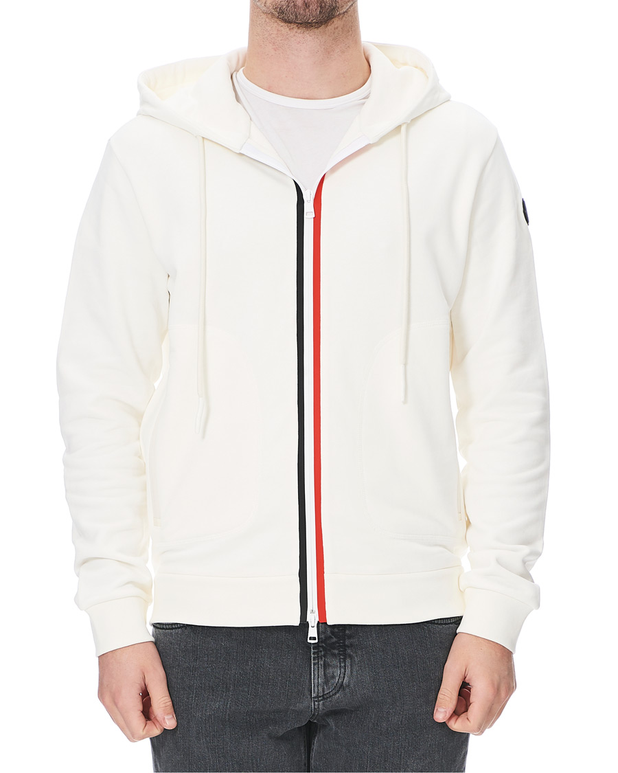 Herre | Gensere | Moncler | Stripe Sweat Hoodie White