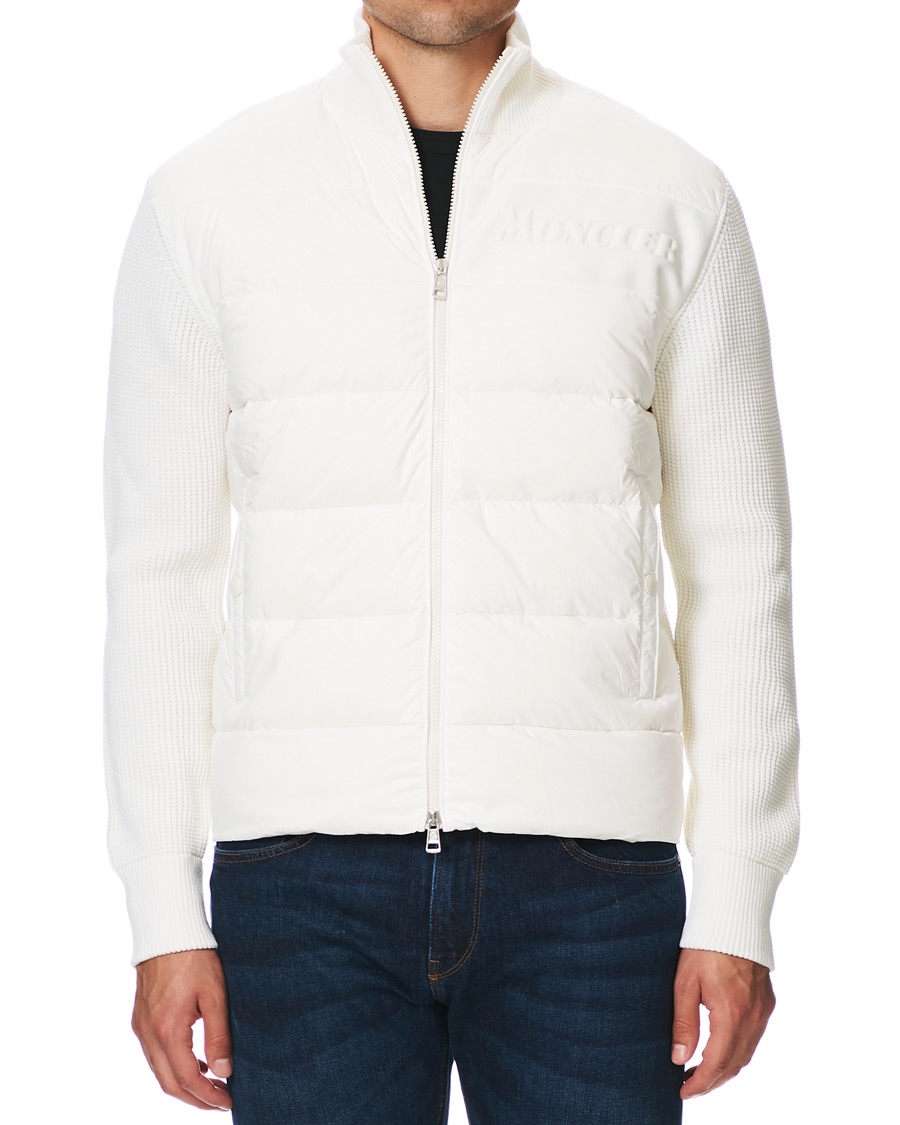 Herre | Gensere | Moncler | Hybrid Full Zip White