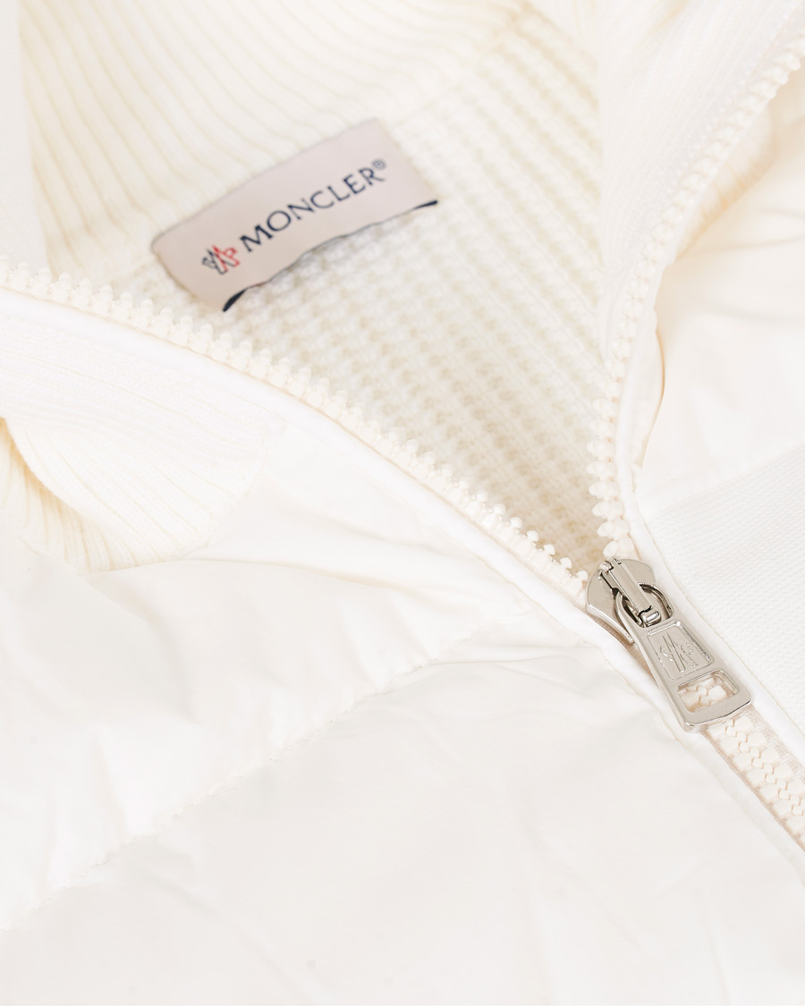 Herre | Gensere | Moncler | Hybrid Full Zip White
