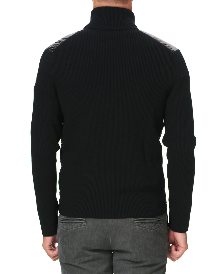 Herre | Gensere | Moncler | Stripe Hybrid Full Zip Black