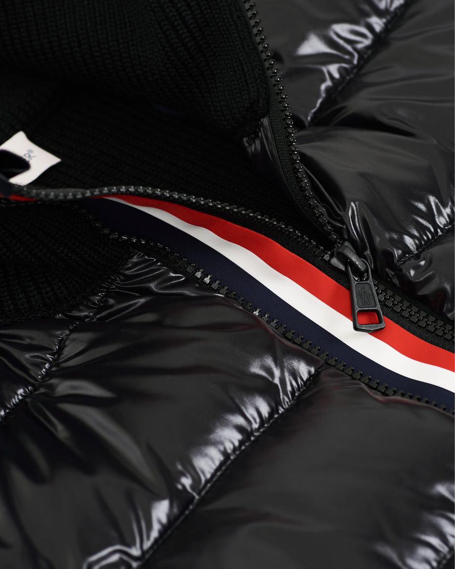 Herre | Gensere | Moncler | Stripe Hybrid Full Zip Black