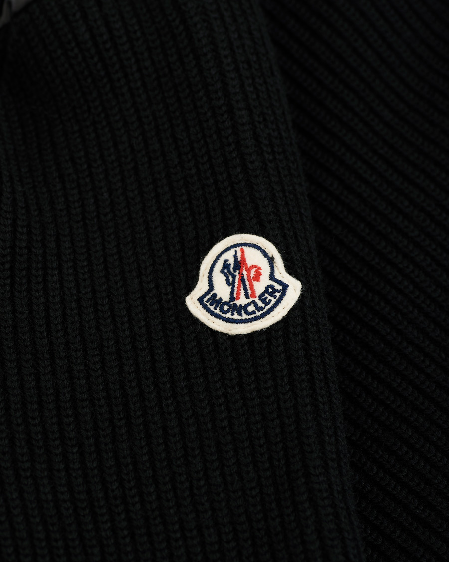 Herre | Gensere | Moncler | Stripe Hybrid Full Zip Black