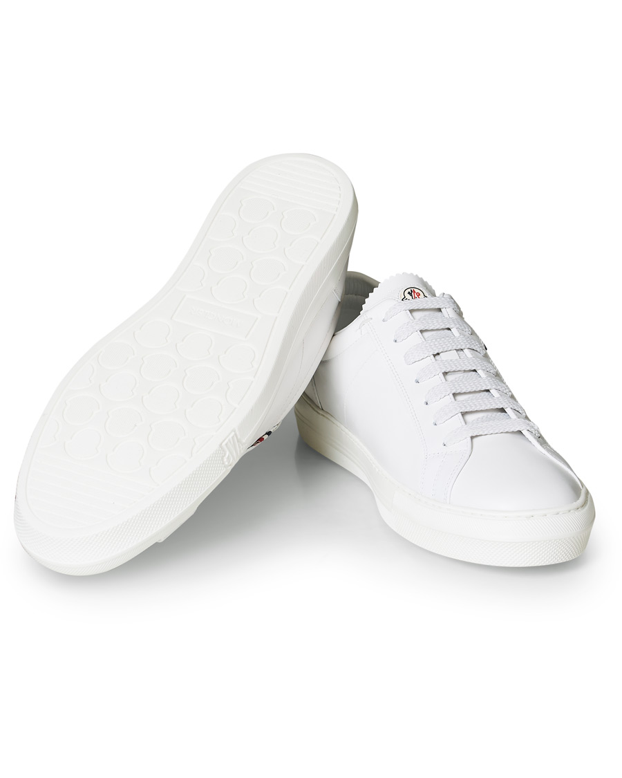 Herre | Moncler New Monaco Sneaker White Calf | Moncler | New Monaco Sneaker White Calf