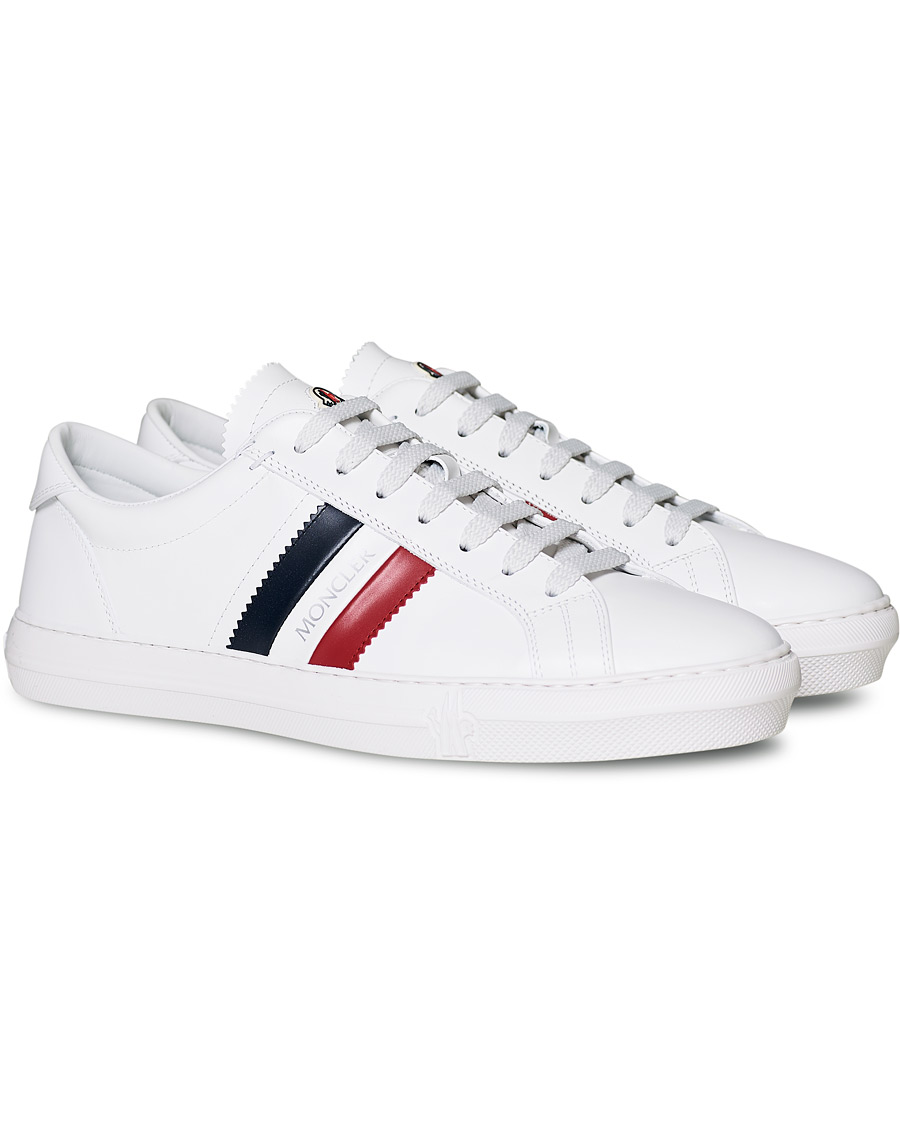 Herre | Moncler New Monaco Stripe Sneaker White | Moncler | New Monaco Stripe Sneaker White
