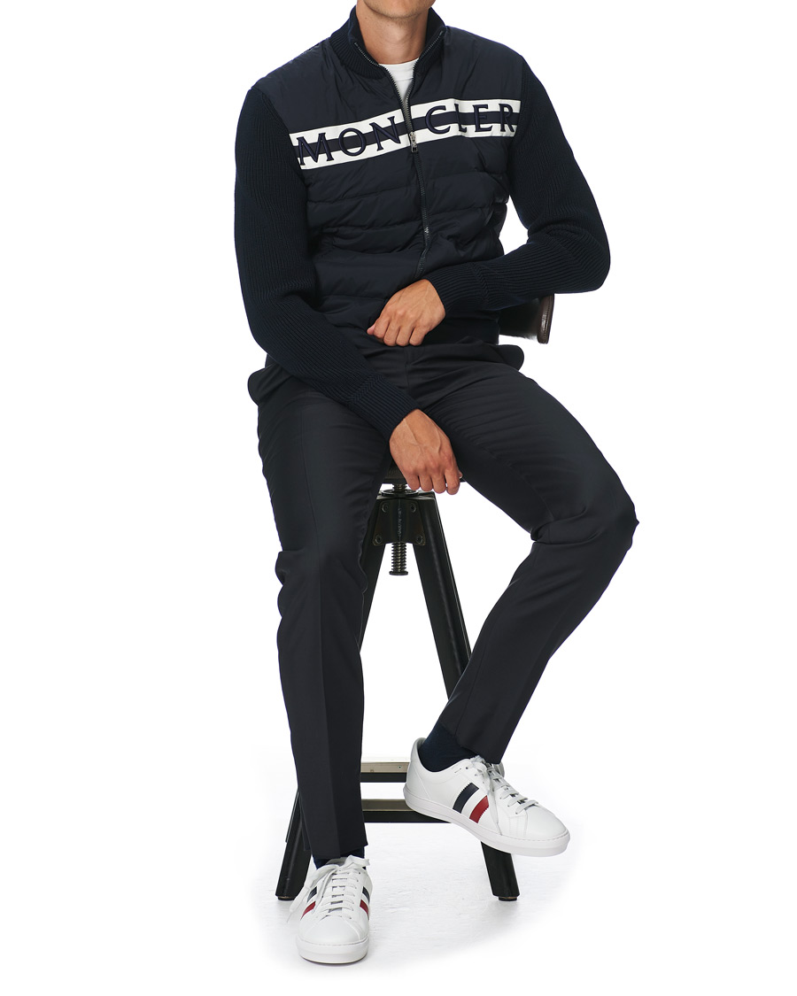 Herre | Moncler New Monaco Stripe Sneaker White | Moncler | New Monaco Stripe Sneaker White