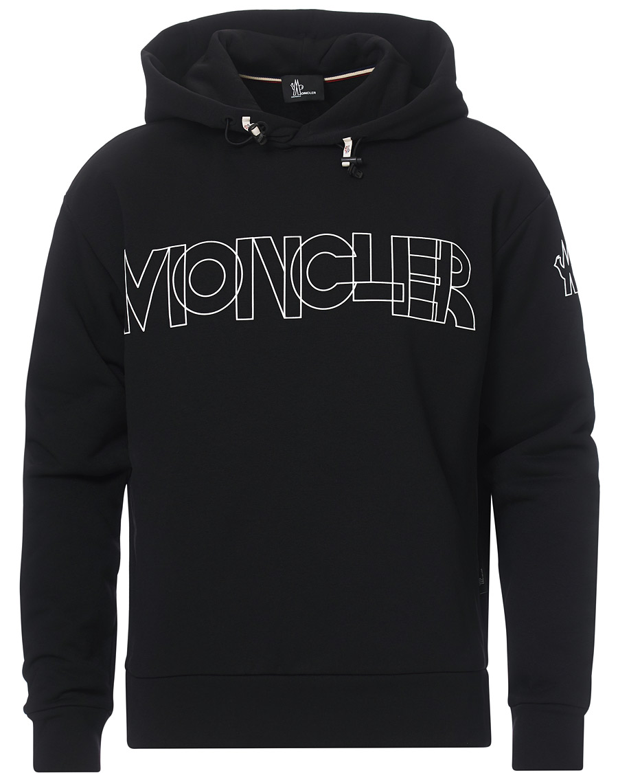 Herre | Gensere | Moncler Grenoble | Scuba Logo Hoodie Black