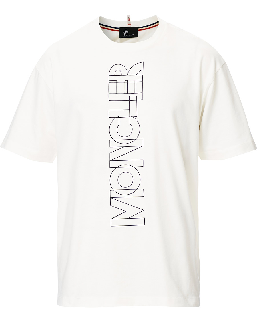 Herre | T-Shirts | Moncler Grenoble | Vertical Logo Tee White