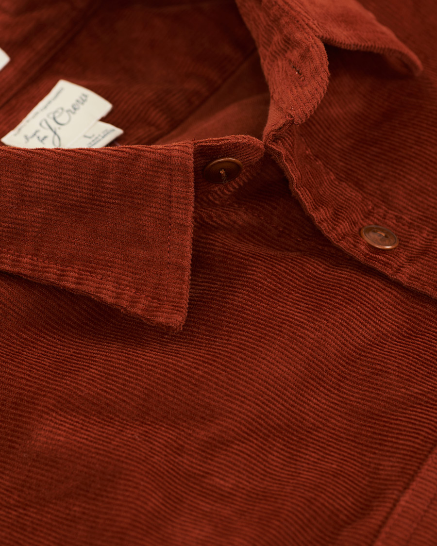 Herre | Skjorter | J.Crew | Stretch Corduroy Shirt Burnt Sienna