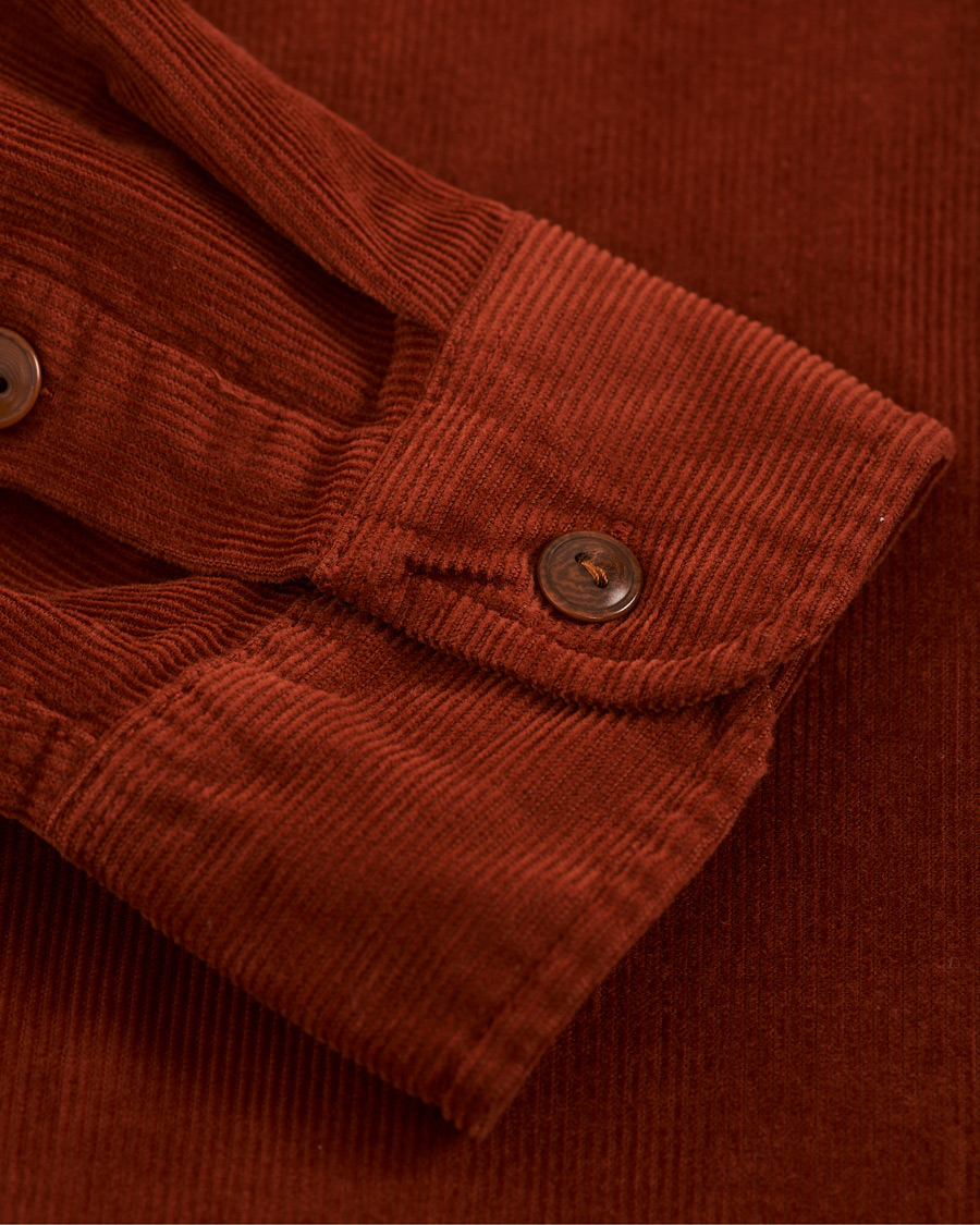 Herre | Skjorter | J.Crew | Stretch Corduroy Shirt Burnt Sienna