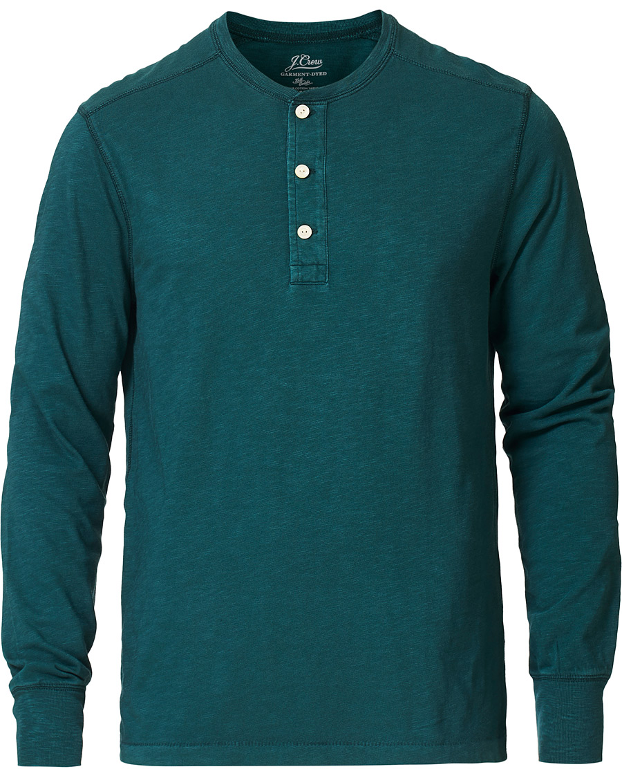Herre | Gensere | J.Crew | Garment Dyed Henley Old Forest