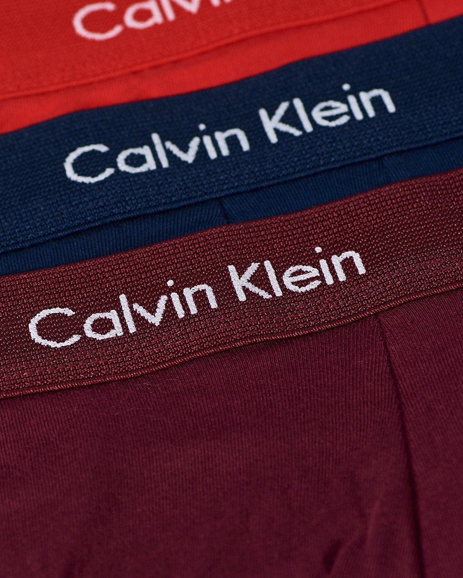 Herre | Undertøy | Calvin Klein | Cotton Stretch 3-Pack Boxer Breif Navy/Wine/Red