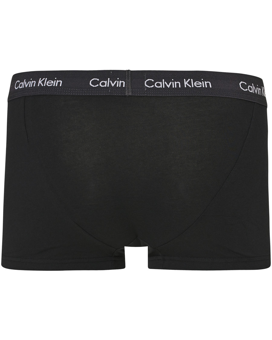 Herre | Undertøy | Calvin Klein | Cotton Stretch 3-Pack Low Rise Trunk Black/Coral/Grey