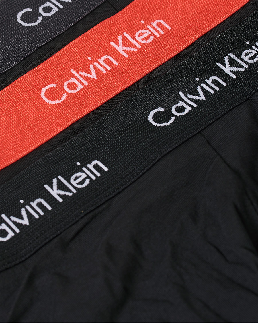 Herre | Undertøy | Calvin Klein | Cotton Stretch 3-Pack Low Rise Trunk Black/Coral/Grey