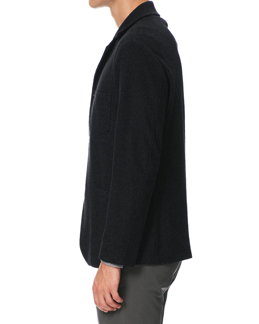 Herre | Skjorter | Harris Wharf London | Twill Terry Overshirt Anthracite