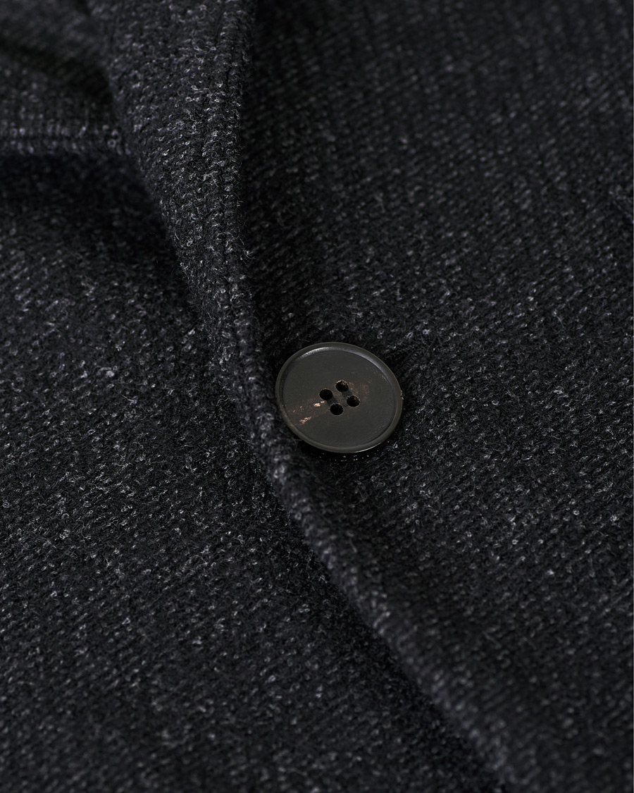 Herre | Skjorter | Harris Wharf London | Twill Terry Overshirt Anthracite