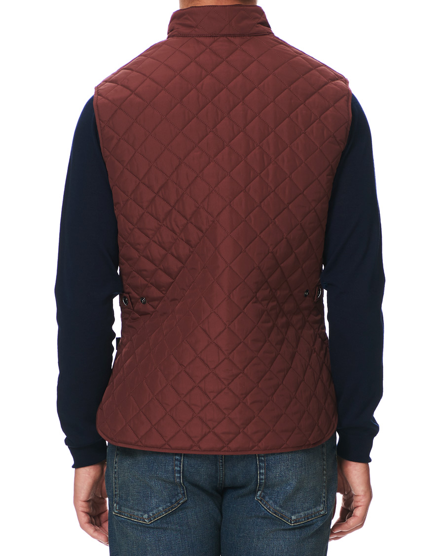 Herre | Jakker | Belstaff | Waistcoat Quilted Burnished Red