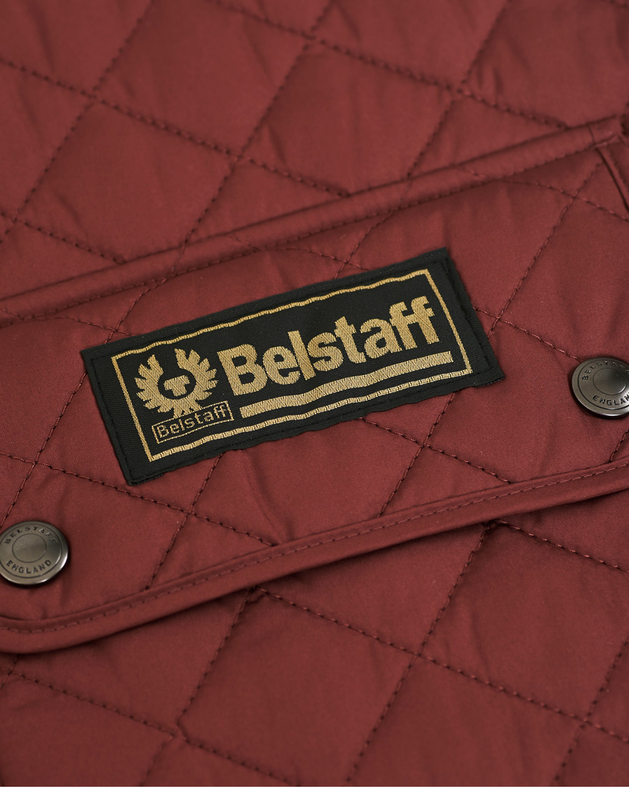 Herre | Jakker | Belstaff | Waistcoat Quilted Burnished Red