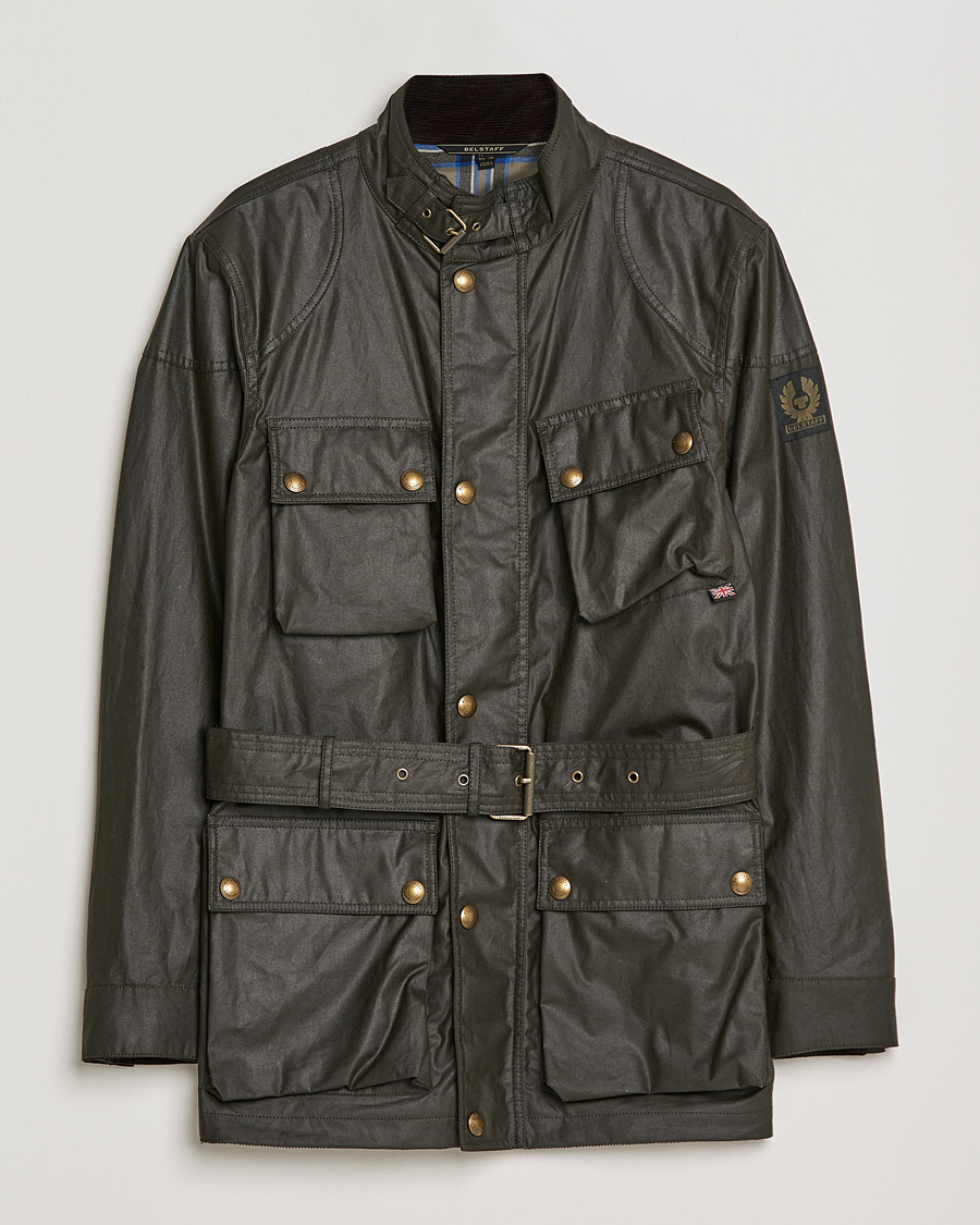 Herre | Jakker | Belstaff | Trialmaster Waxed Jacket Faded Olive