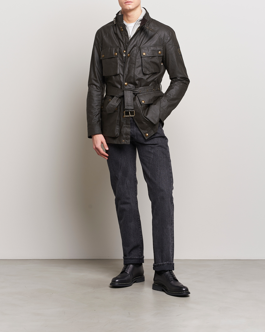 Herre | Jakker | Belstaff | Trialmaster Waxed Jacket Faded Olive