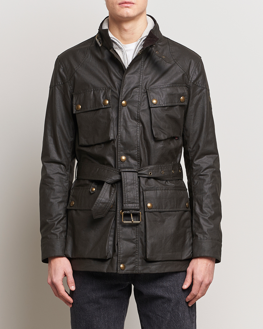 Herre | Voksede jakker | Belstaff | Trialmaster Waxed Jacket Faded Olive