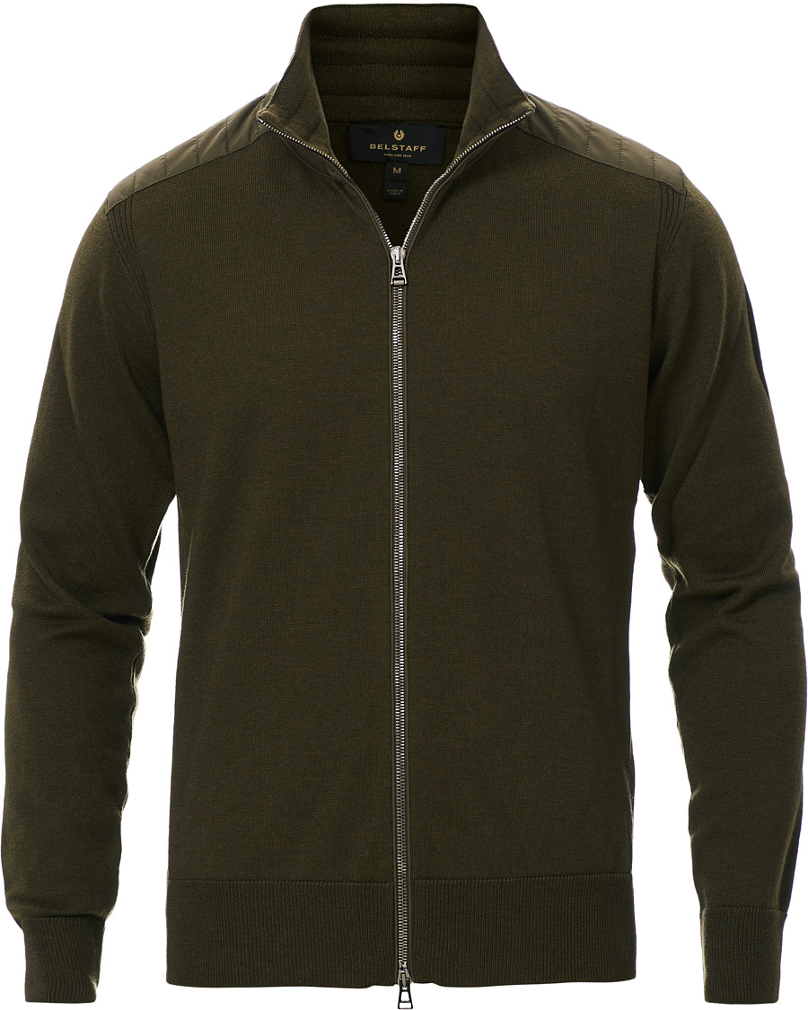 Herre | Gensere | Belstaff | Kelby Zip Cardigan Salvia