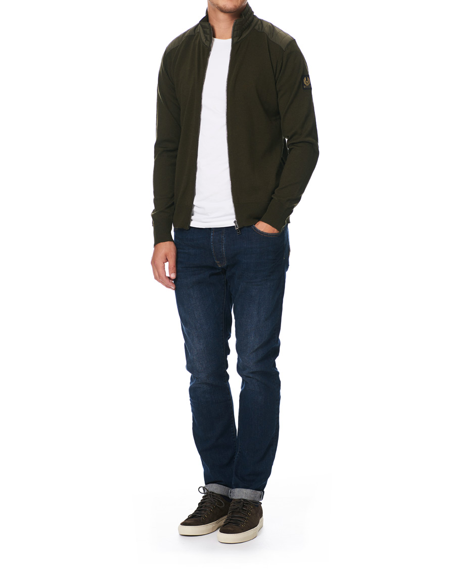 Herre | Gensere | Belstaff | Kelby Zip Cardigan Salvia