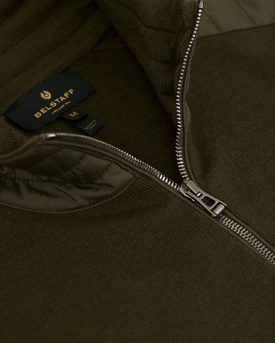 Herre | Gensere | Belstaff | Kelby Zip Cardigan Salvia