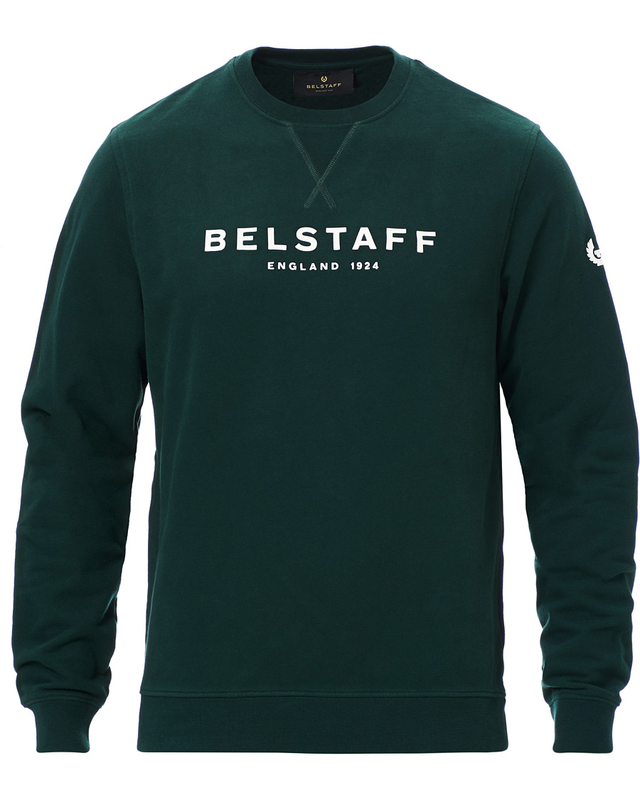 Herre | Gensere | Belstaff | 1924 Crew Neck Logo Sweat Pine