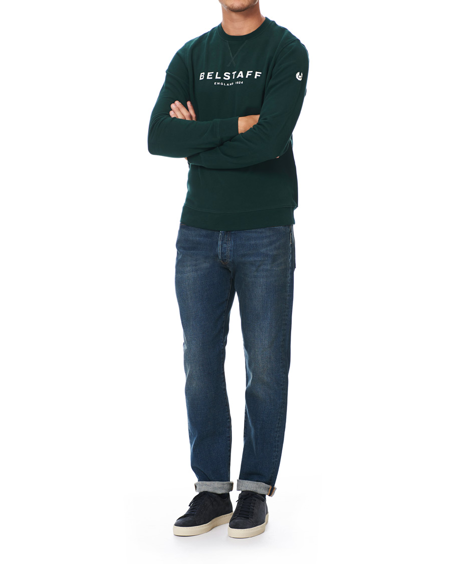 Herre | Gensere | Belstaff | 1924 Crew Neck Logo Sweat Pine