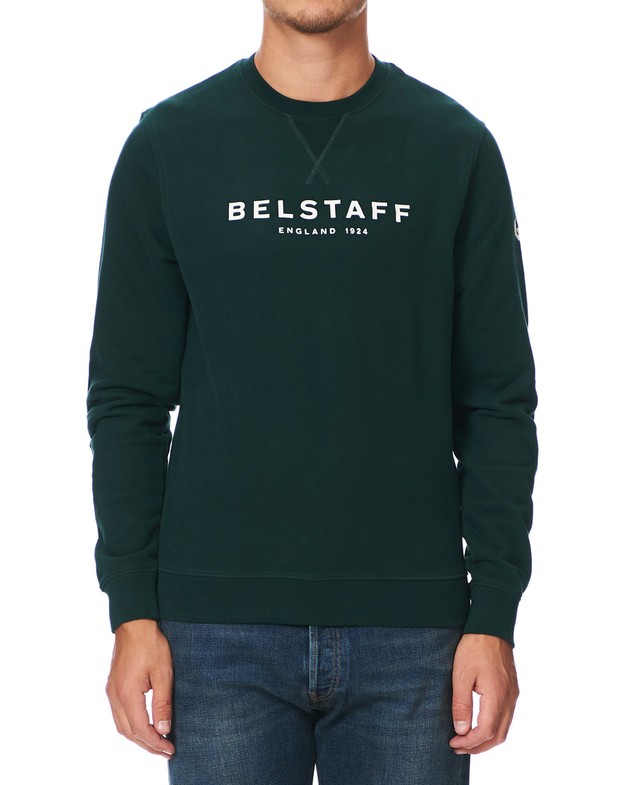 Herre | Gensere | Belstaff | 1924 Crew Neck Logo Sweat Pine