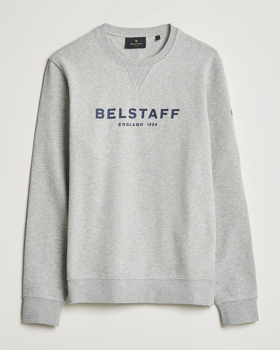 Herre | Gensere | Belstaff | 1924 Crew Neck Logo Sweat Grey Melange