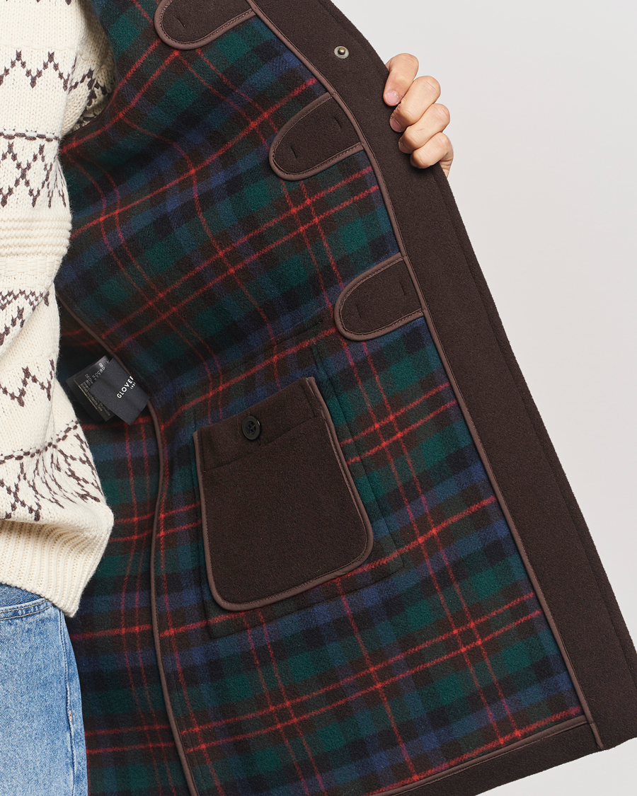 Herre | Jakker | Gloverall | Morris Duffle Coat Brown/Tartan