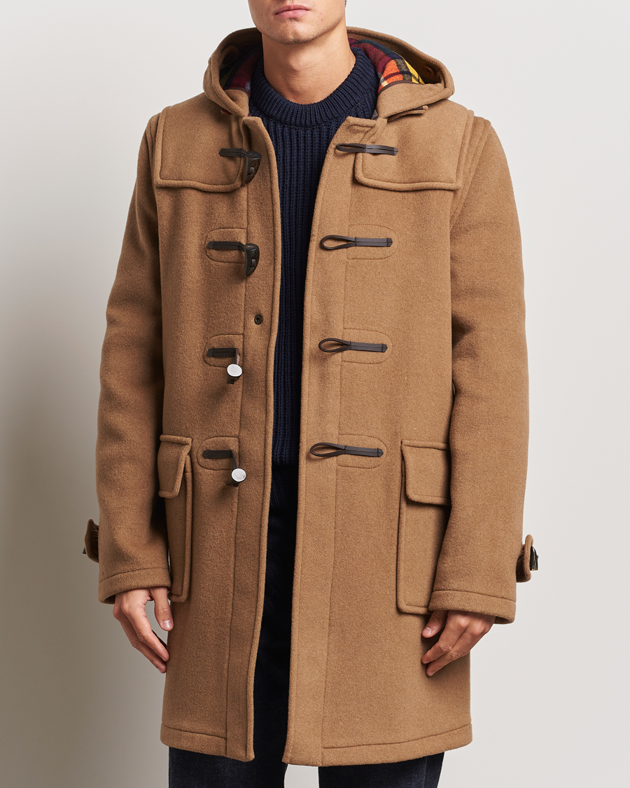 Herre | Jakker | Gloverall | Morris Duffle Coat Camel/Buchanan