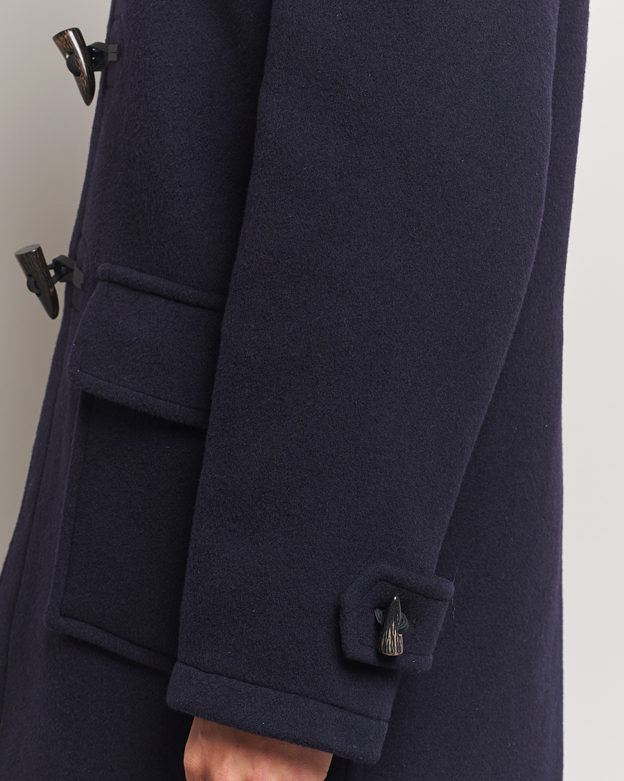 Herre | Jakker | Gloverall | Morris Duffle Coat Navy/Dress Gordon