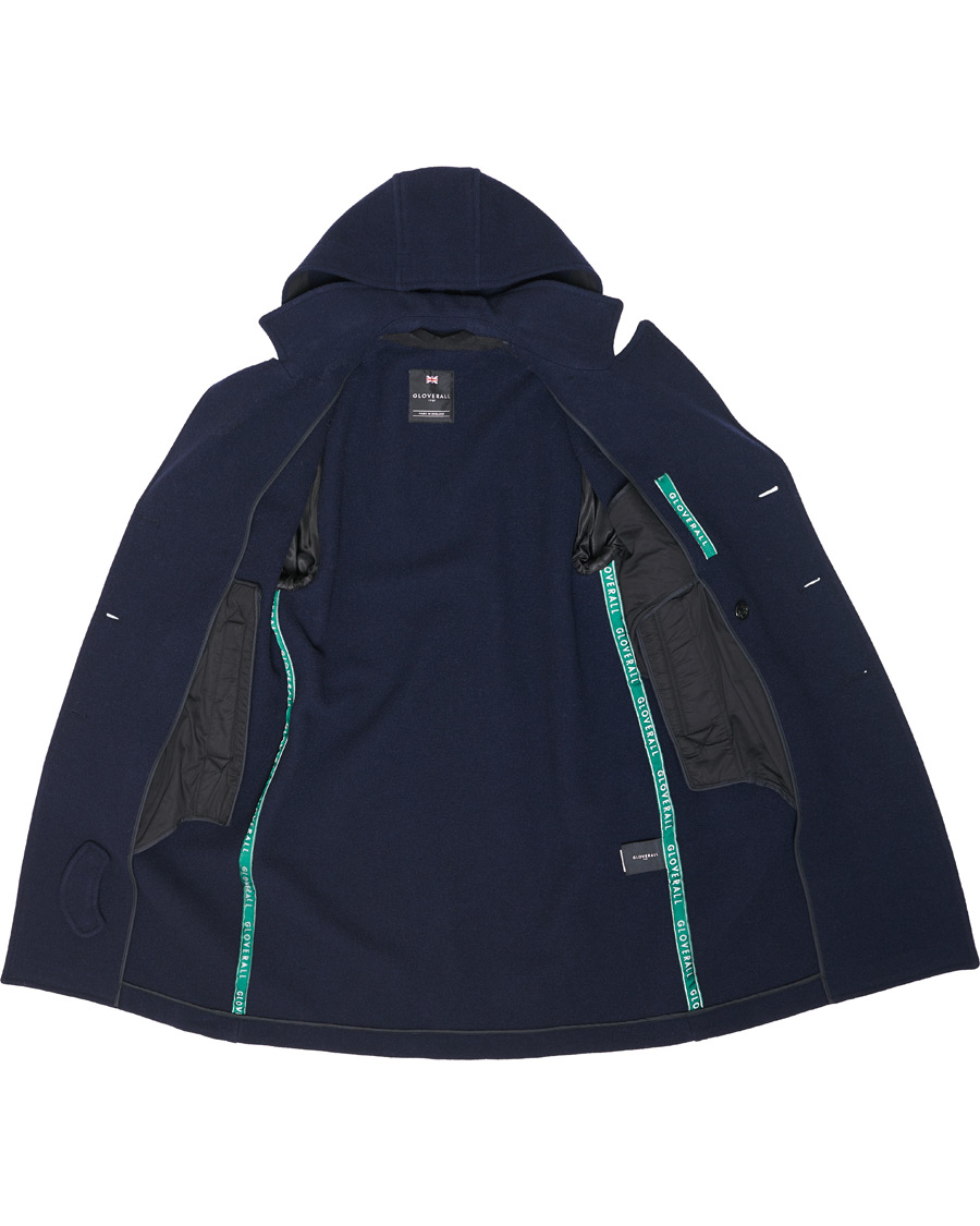 Herre | Jakker | Gloverall | Shakelton Long Peacoat Navy