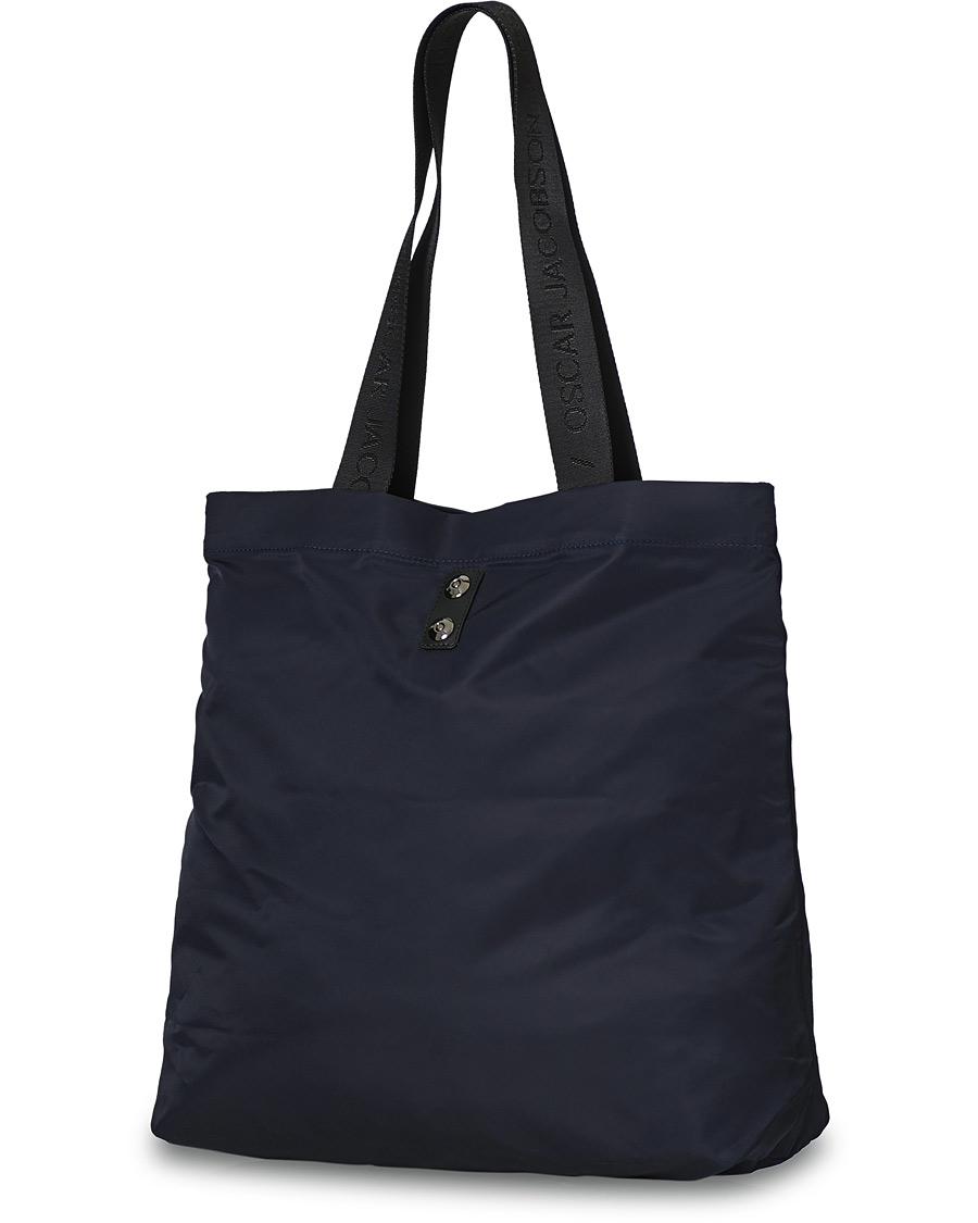 Herre | Oscar Jacobson Elvin Foldable Nylon Tote Navy | Oscar Jacobson | Elvin Foldable Nylon Tote Navy