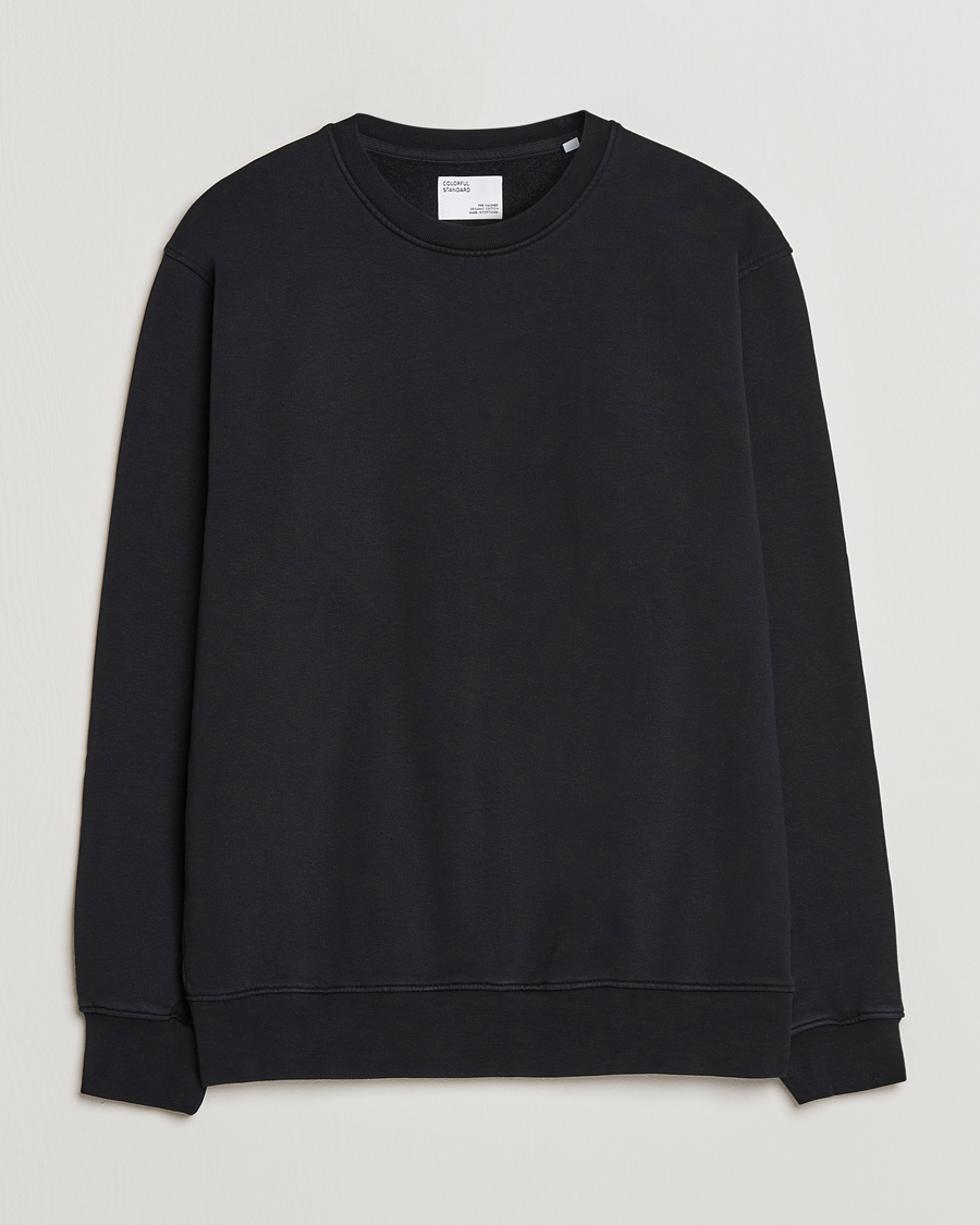 Herre | Gensere | Colorful Standard | Classic Organic Crew Neck Sweat Deep Black
