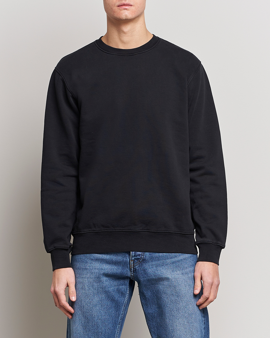 Herre | Colorful Standard | Colorful Standard | Classic Organic Crew Neck Sweat Deep Black