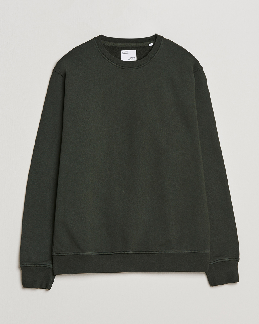 Herre | Gensere | Colorful Standard | Classic Organic Crew Neck Sweat Hunter Green