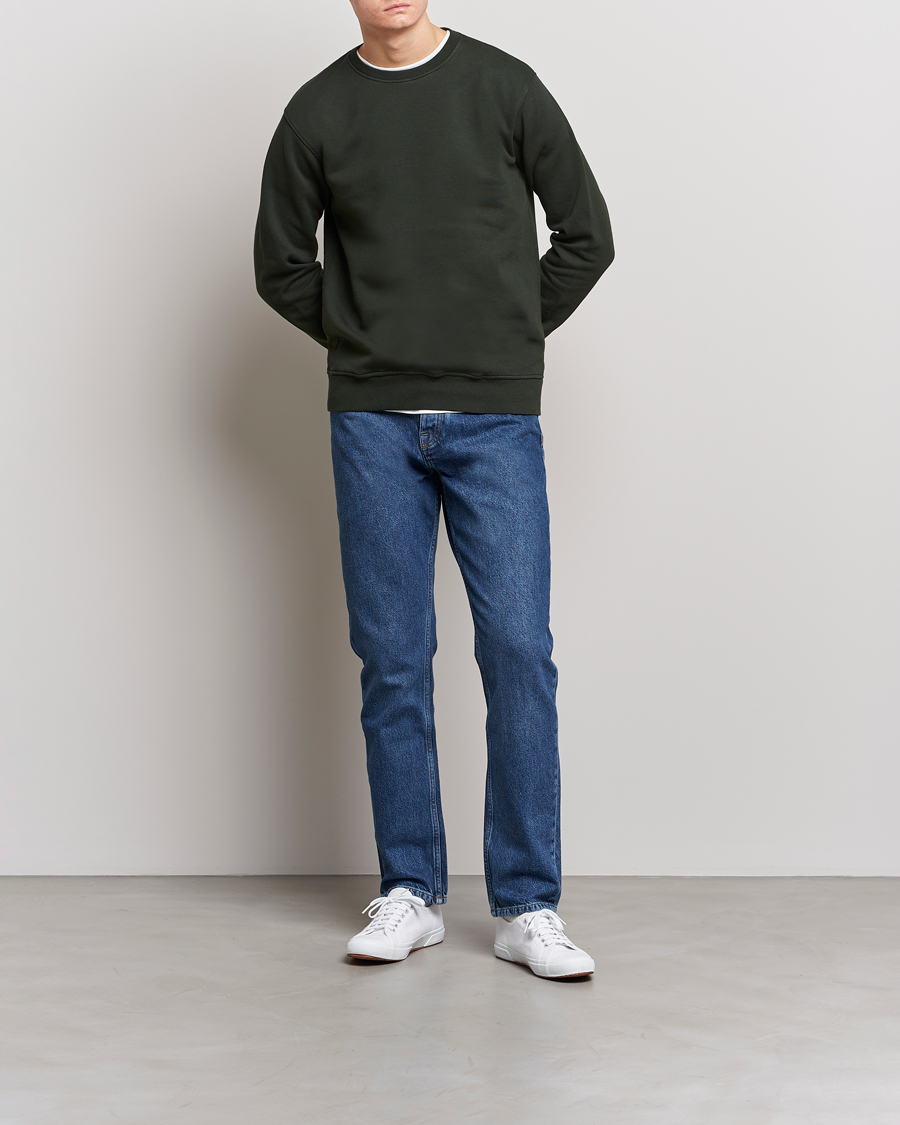 Herre | Gensere | Colorful Standard | Classic Organic Crew Neck Sweat Hunter Green