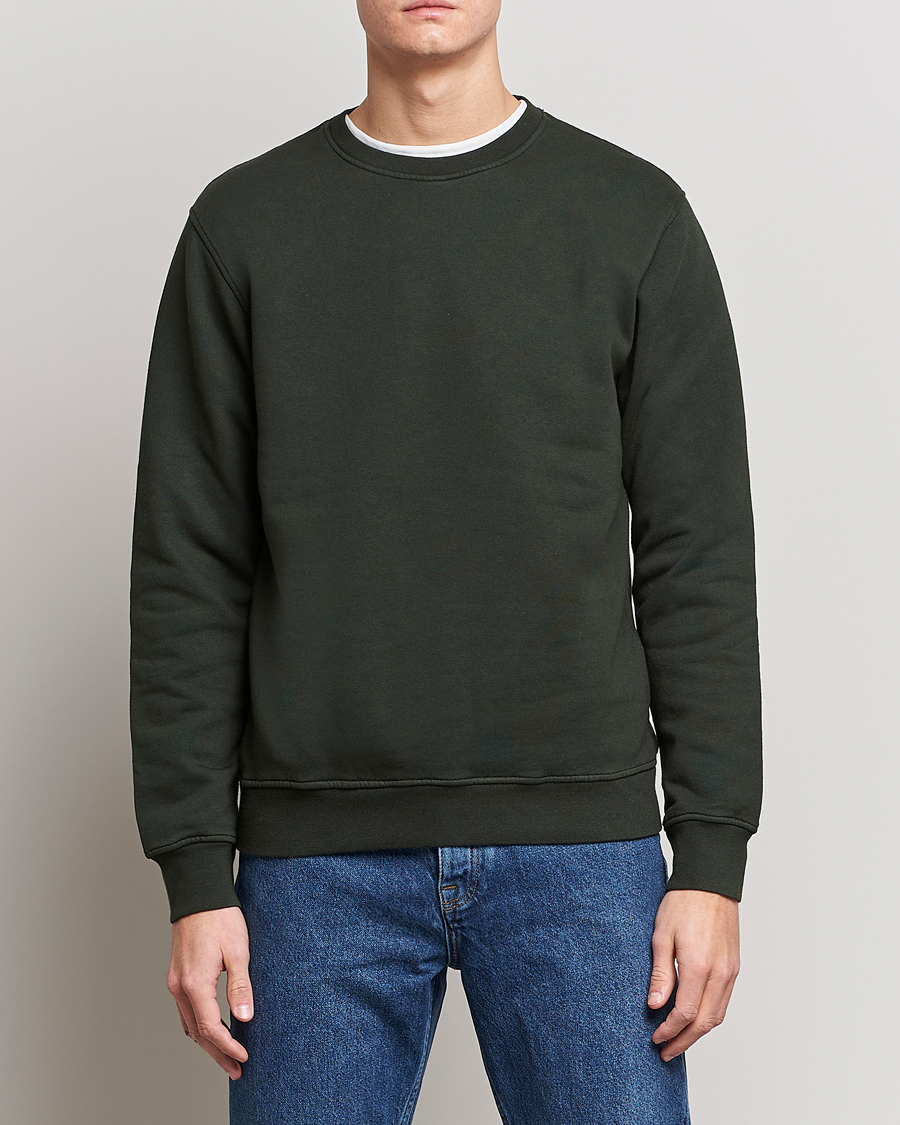 Herre | Contemporary Creators | Colorful Standard | Classic Organic Crew Neck Sweat Hunter Green