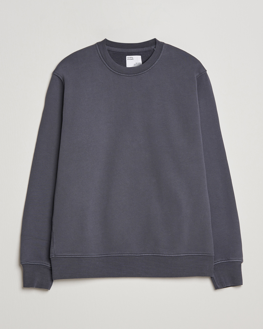 Herre | Gensere | Colorful Standard | Classic Organic Crew Neck Sweat Lava Grey