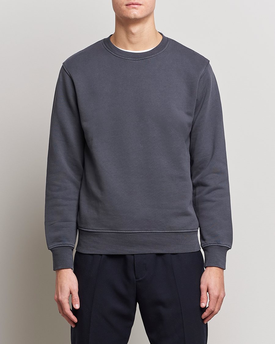 Herre | Grå gensere | Colorful Standard | Classic Organic Crew Neck Sweat Lava Grey