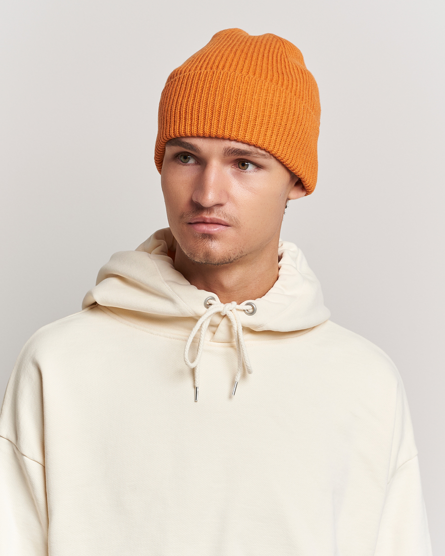 Herre | Luer | Colorful Standard | Merino Wool Beanie Burned Orange
