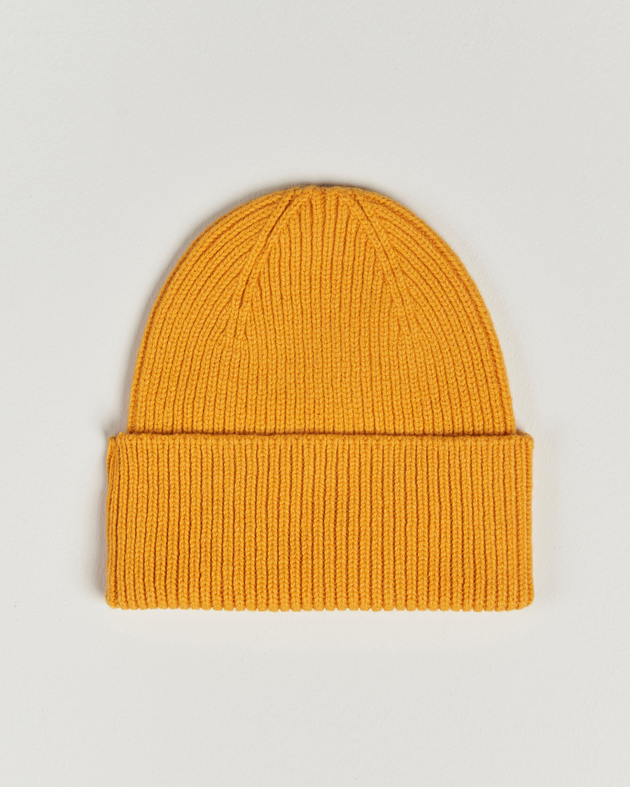 Herre | Colorful Standard Merino Wool Beanie Burned Yellow | Colorful Standard | Merino Wool Beanie Burned Yellow