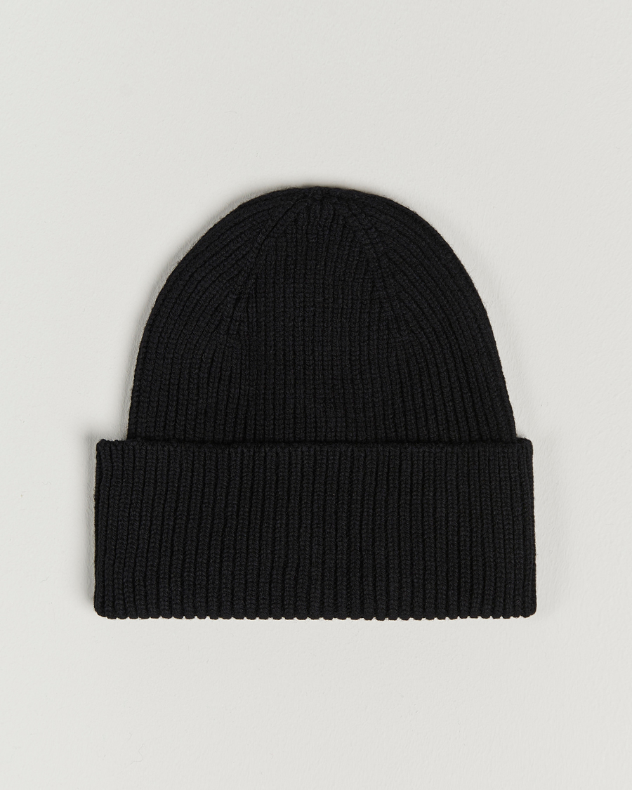 Herre | Luer | Colorful Standard | Merino Wool Beanie Deep Black