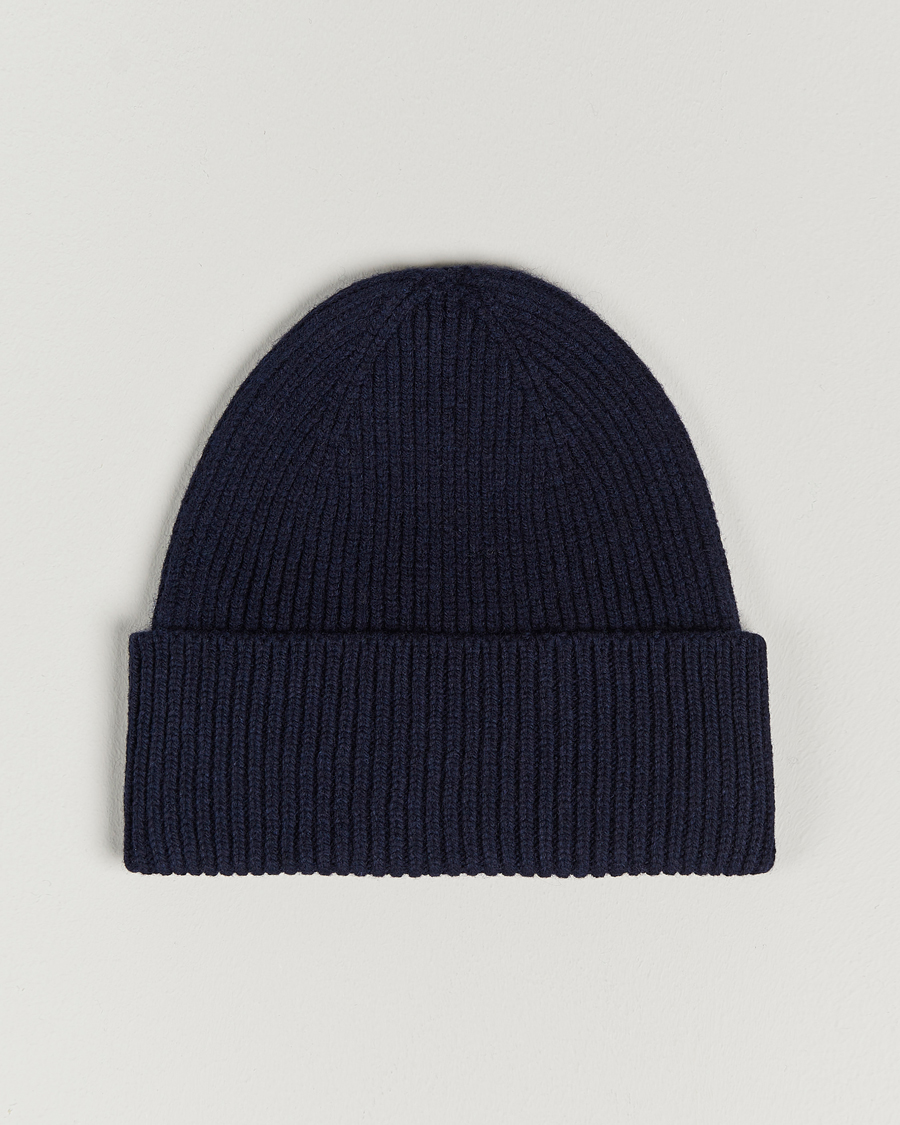 Herre | Luer | Colorful Standard | Merino Wool Beanie Navy Blue